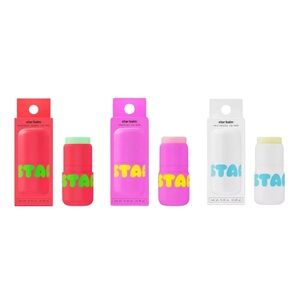 STARFACE Star Balm Lip Balms in Watermelon, Starfruit & Vanilla - .15 oz ea. NIB